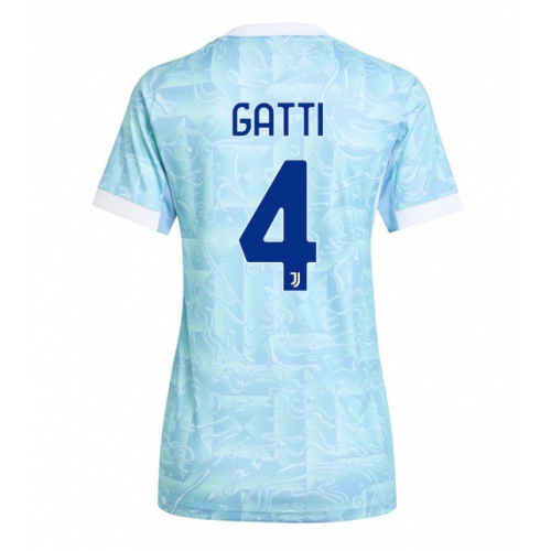 Billige Fotballdrakt Juventus Federico Gatti #4 Replika Bortedrakt Dame 2025-26 Kortermet Billige Fotballdrakt Juventus Federico Gatti #4 Replika Bortedrakt Dame 2025-26 Kortermet